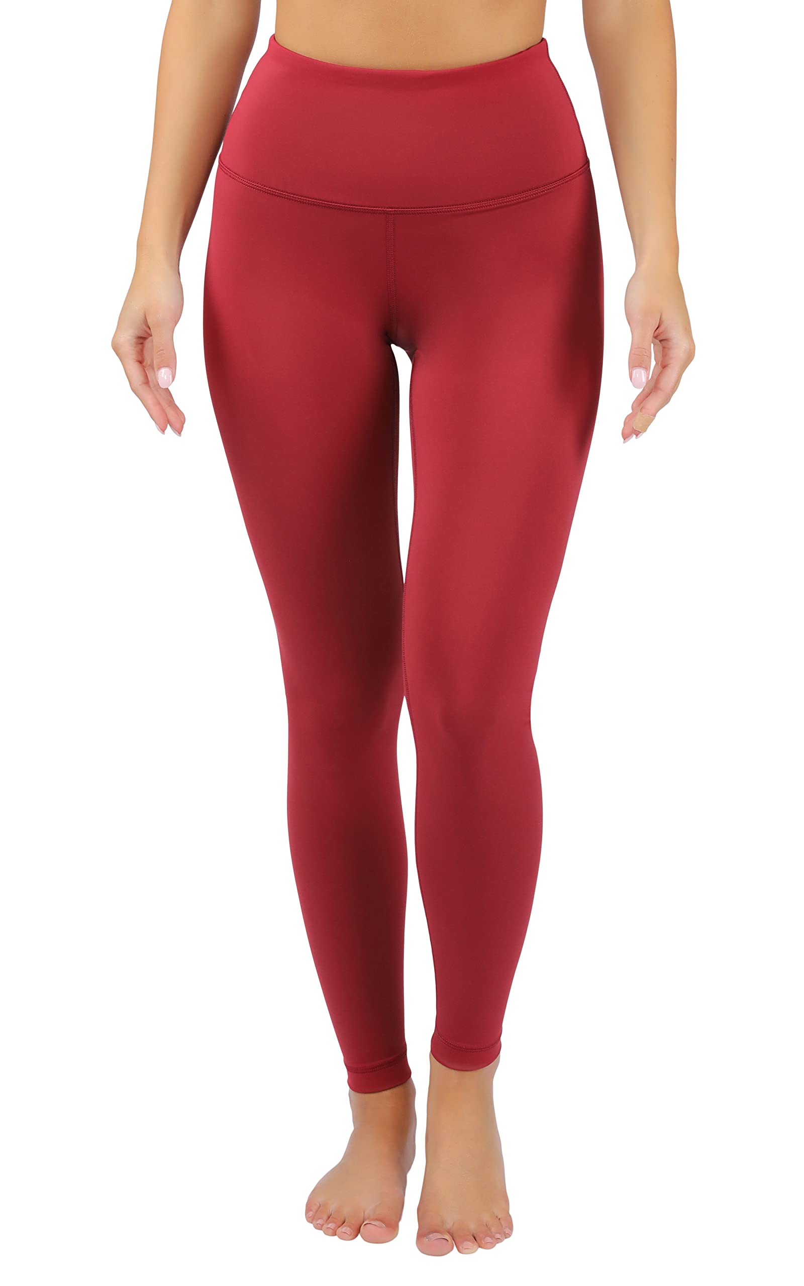 90 Degree By Reflex High Waist Squat Proof Interlink Leggings for Women - Rhubarb - 1X
