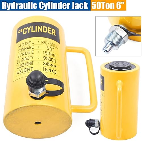 Miniatura 6 de 50 Ton Hydraulic Bottle Car Jack Portable Hydraulic Jack for Car Truck,6''Stroke Single Acting Truck Jack,Heavy Duty Vehicle Unijack Hydraulic Car