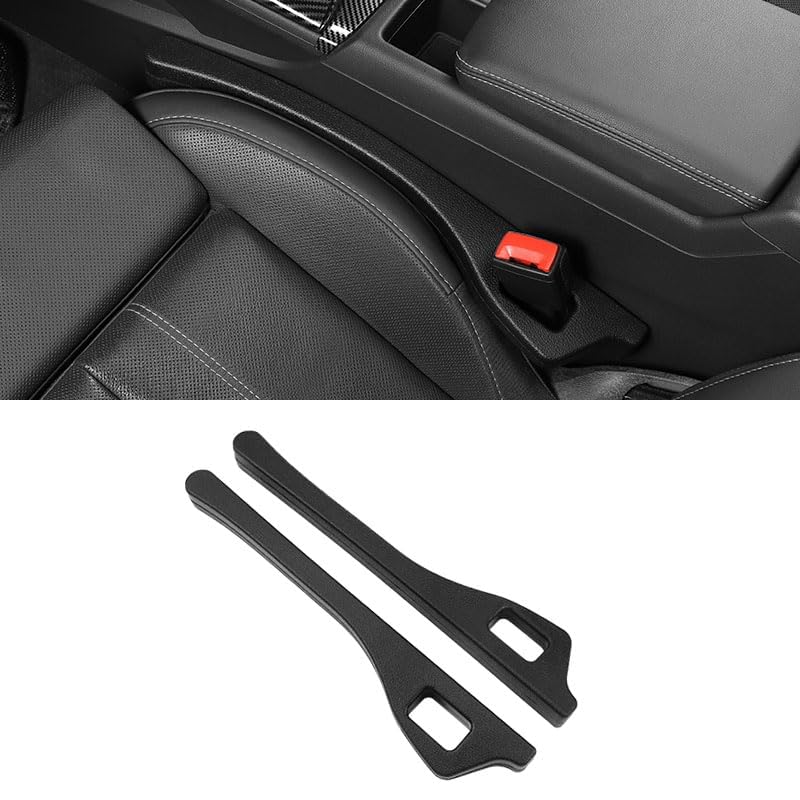 VALKEM 2 Pezzi Riempitivo Sedili Auto per Volkswagen VW T-ROC Crossover R-Line Cabriolet, Riempitivo Spazio Sedile Dell'auto Prova Perdite, Resistenti alla Caduta Sedile Lateral Accessori,A Black
