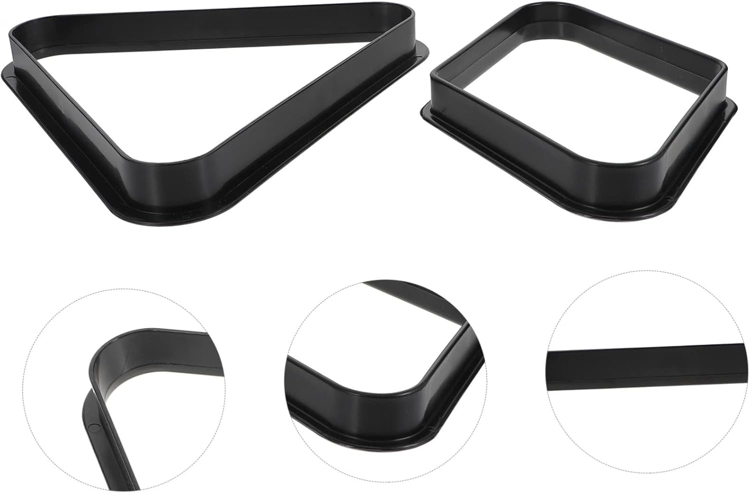 Mipcase 6pcs Pool Table Ball Holder Snooker Balls Rack Plastic Frame for Games