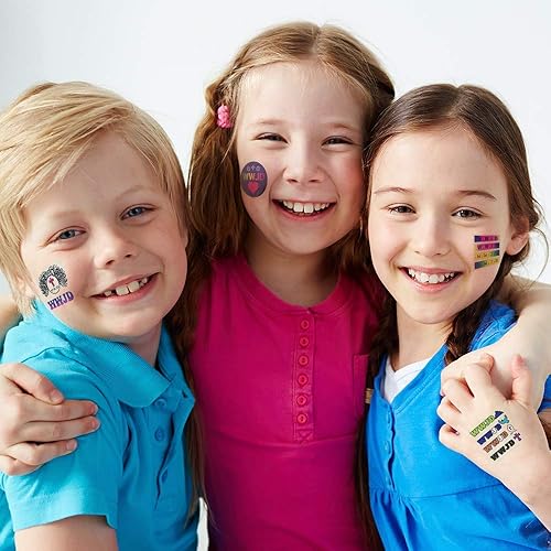 Miniatura 4 de ArtCreativity WWJD - Tatuajes temporales para niños, paquete a granel de 144 calcomanías de tatuajes no tóxicas de 2 pulgadas para niños y niñas,