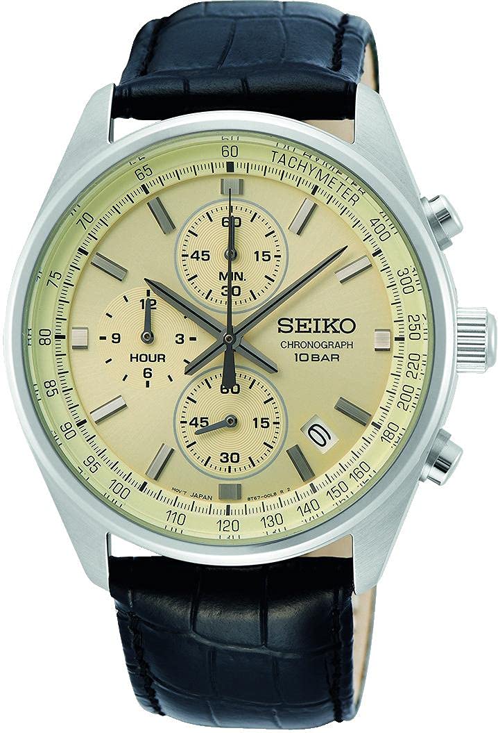 Seiko Orologio Analogico Quarzo Giapponese Uomo con Cinturino in Acciaio Inox SSB379P1
