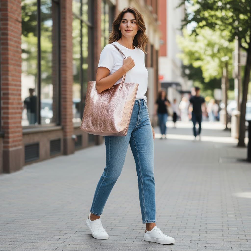 Borsa a Mano Shopper Donna in Pelle Dollaro Borse a Spalla