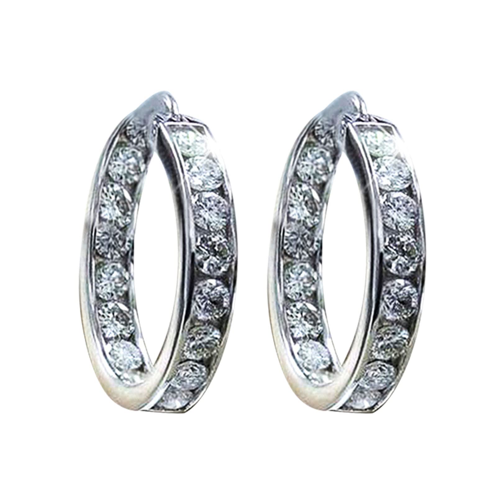 Amaon Liquidation Pallet 925 Sterling Silver Earrings For Women Valentines Day Gifts For Her Sales Today Clearance Hoop Earrings Colorful Earrings Birthday Wedding For Her Him Father Mother