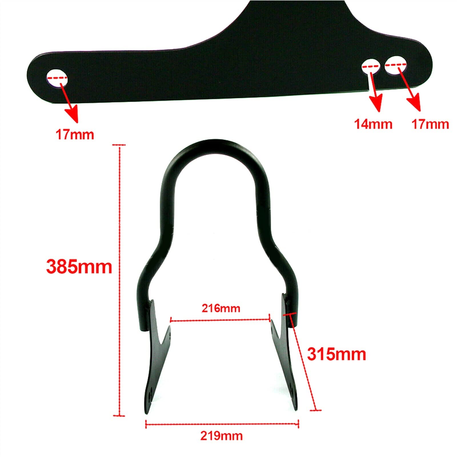 Accessoires Motorfiets Voor Harley Dyna Straat Bob Super Glide 2002-2017 2018 2019 2020 2021 Passagier Rugleuning Sissy Bar Bagagerek
