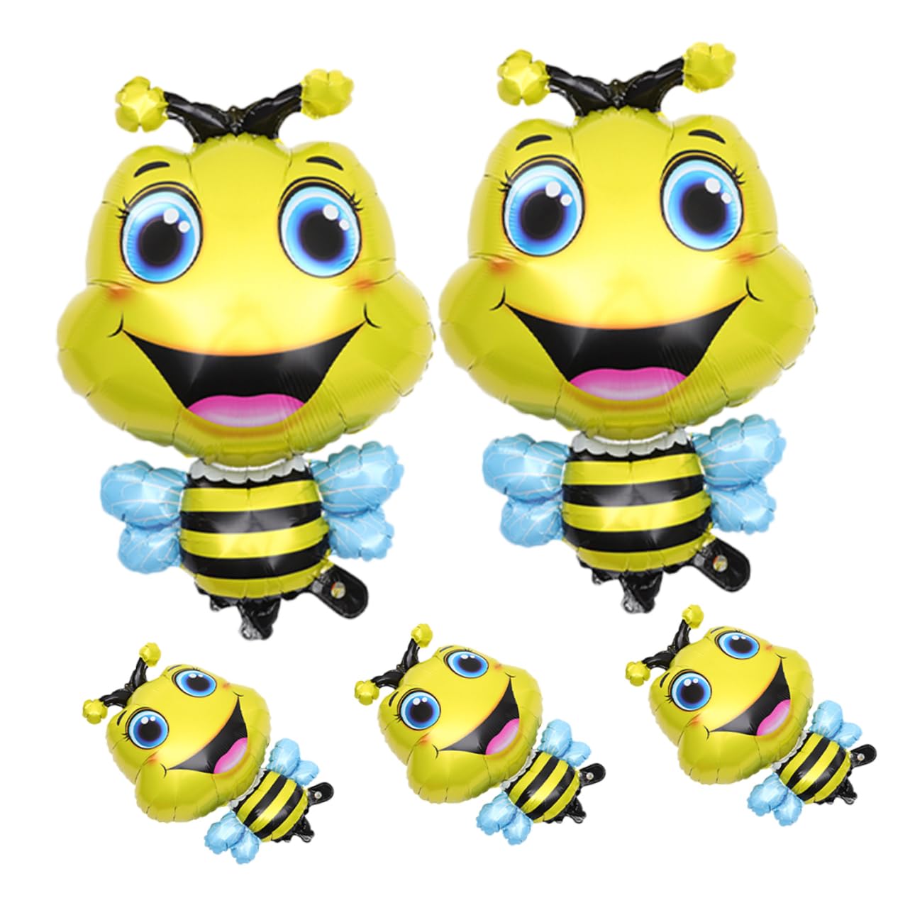 ifundom 25piezas Globos De Abeja Grande De Metalizado De Animales Para Decoración De Fiestas y Cumpleaños Tema De Insectos Adorables y Resistentes