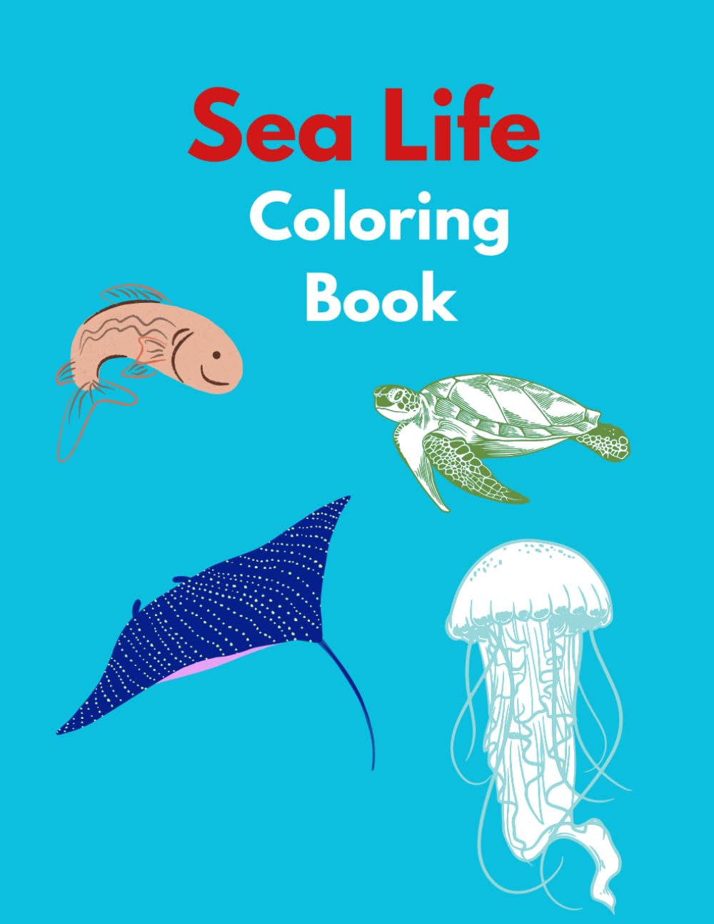 Sea Life Coloring Book