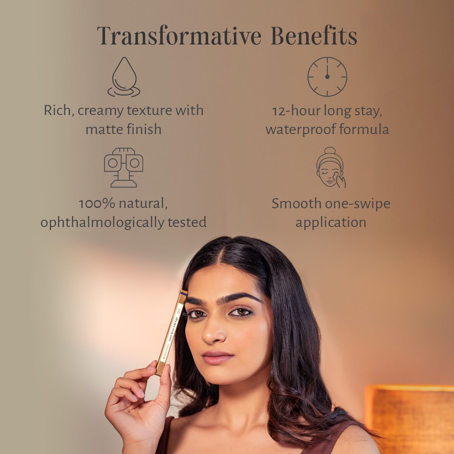 Shankara Forest Brown Kohl Kajal | Rich, Creamy Texture with Matte Finish | 12-Hour Long Stay Waterproof Formula | A2 Ghee, Sweet Almonds, Coconut Oil | Preservative-Free | Full Coverage | 0.3g 2