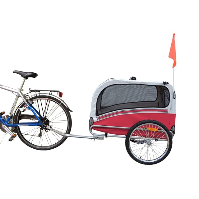 Foto 5 de 7 de Argo Remolque De Bicicleta Y Silla De Paseo para Perros Rojo L