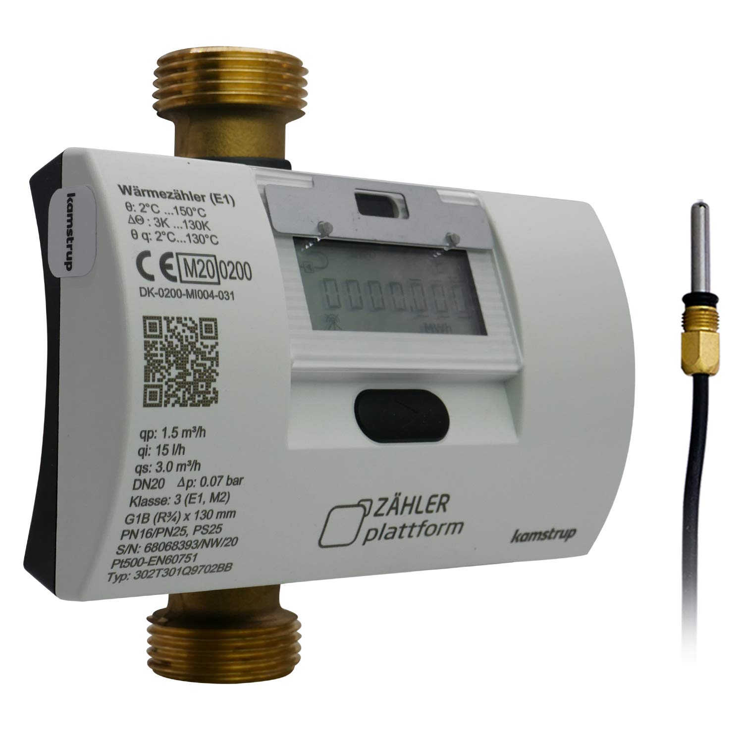Ultraschall Wärmezähler MULTICAL® 303 Eichung 2026 Qn 1,5 m³/h, BL 130 mm, TF Ø 5,2