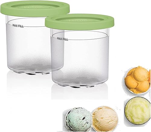 EVANEM 246 pintas Creami Deluxe, para Ninja Creami, 16 onzas Creami Deluxe seguras y a prueba de fugas para máquina de helados serie NC301 NC300
