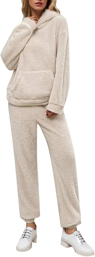 Gumipy Pj Sets for Woman Fuzzy Fleece Pajamas Matching Sets Soft