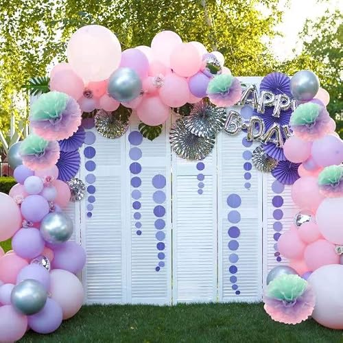 Fonder Mols Unicorn Paper Flowers - Fluffy Tissue Paper Pom Poms - Hanging Flower Ball For Unicorn Baby Shower Decorations Birthday Party Celebration - 6 Pcs #TOP4