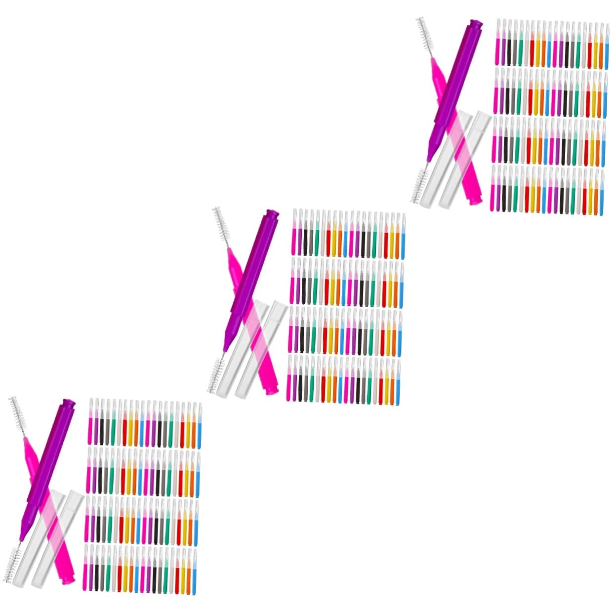 CALLARON 300stücke Interdentalbürsten Farben Ergonomisches Design Für Zahnzwischenräume Für Und Umfassende Mundpflege