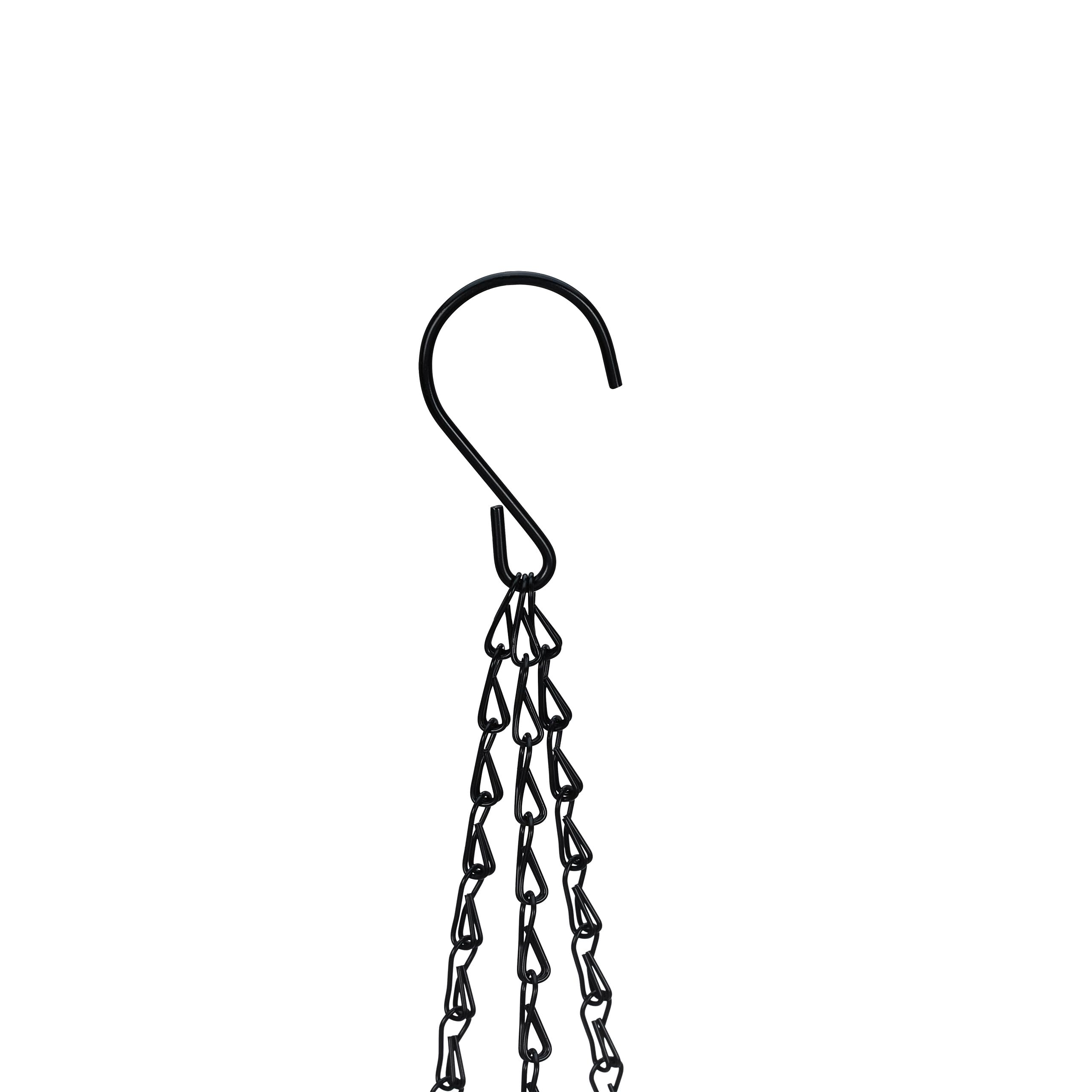 Relaxdays Pot de Fleurs Suspendu, Lot de 3, Diff. Tailles, arrosage Automatique, Porte-Plantes, Trou de Drainage, Blanc