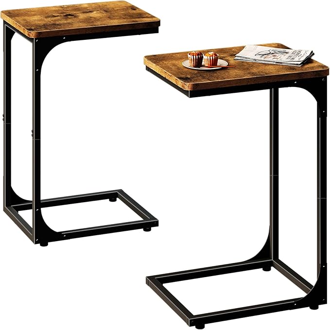 QEEIG C Table Side Table Set of 2 Living Room Sets
