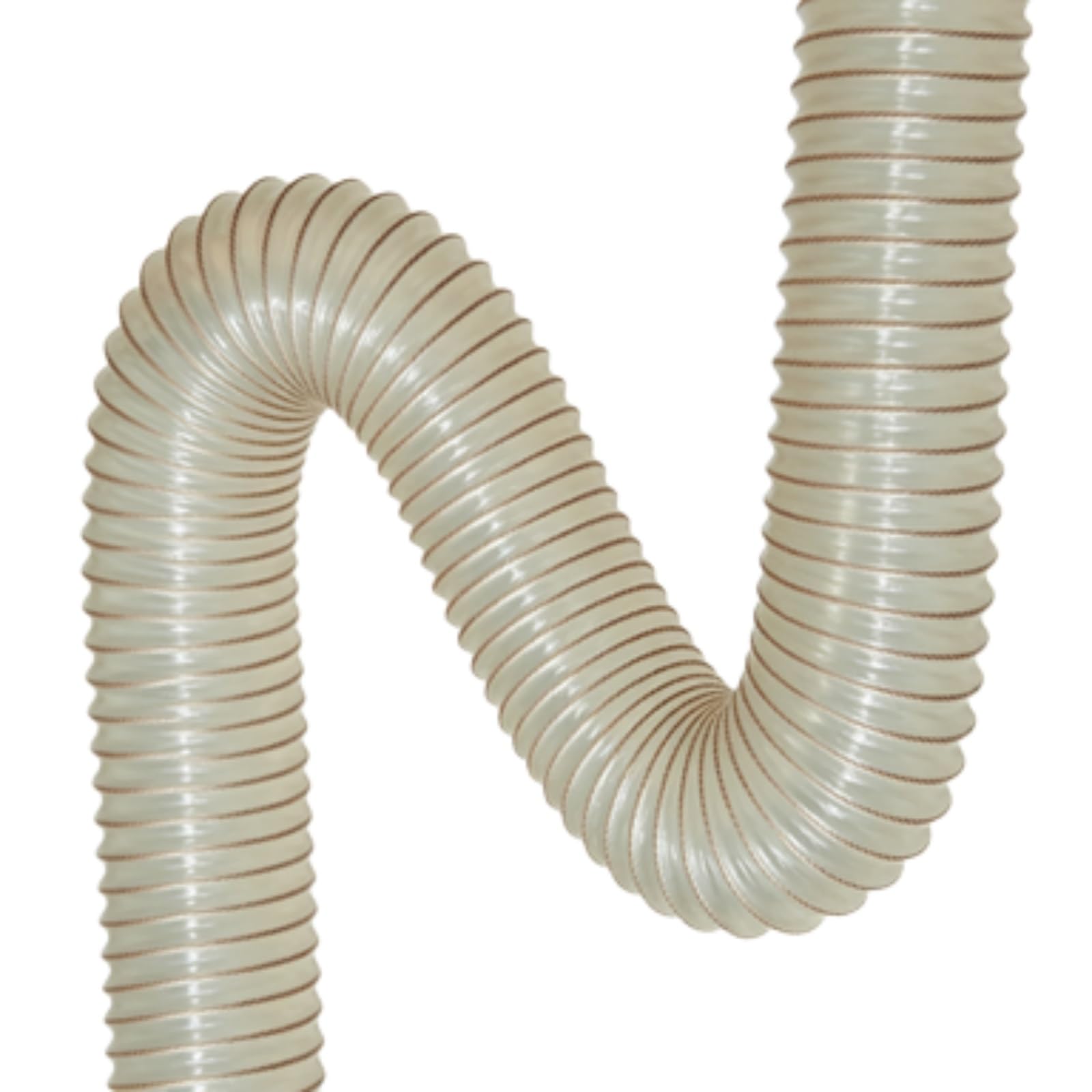 Tuyau flexible transparent en PU 105 mm pour éliminer les blocages d'aspiration