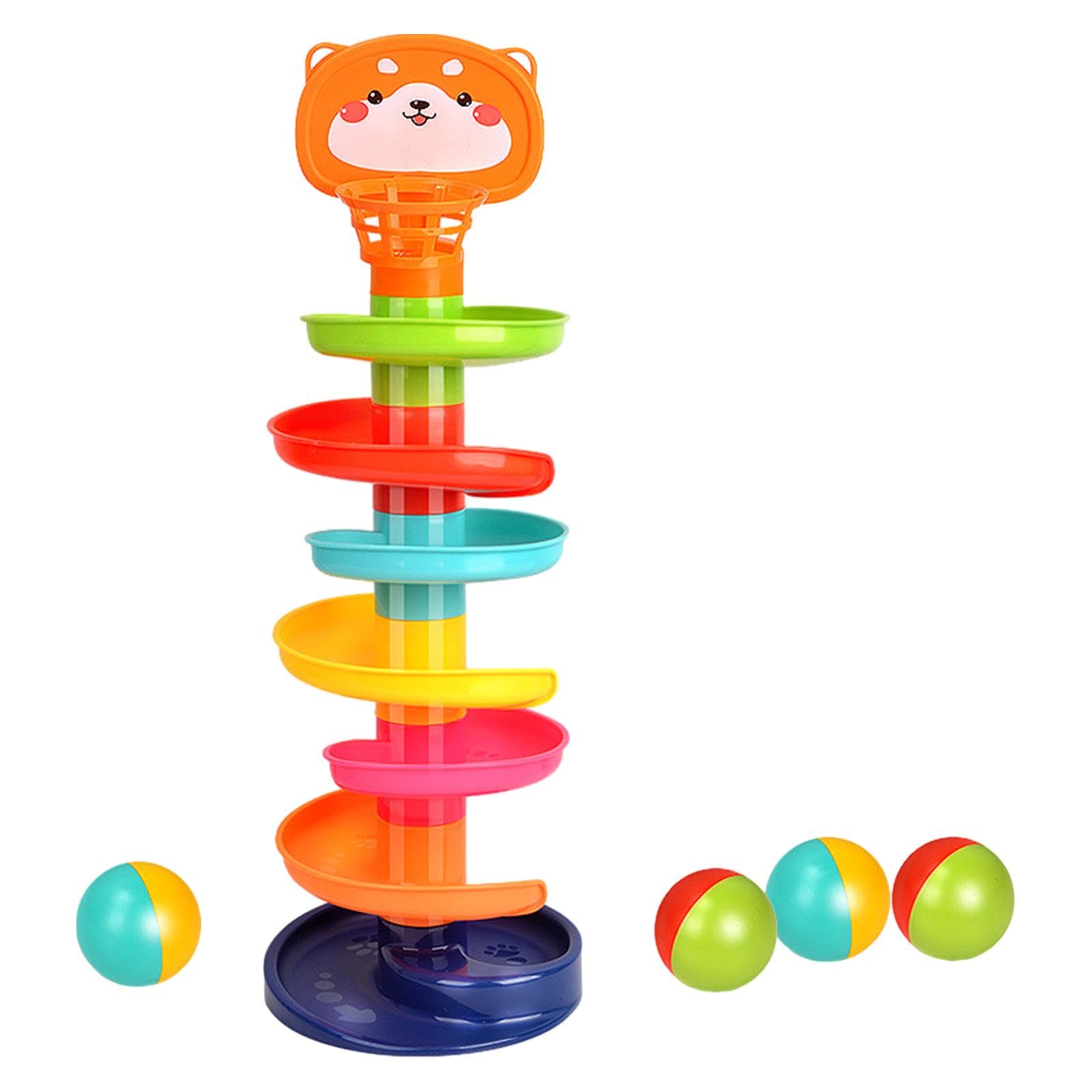 ILSMYSUTRA Drop and Ball Ramp Toy Ball Run Ramp for Toys Gifts Children Girls and Boys-image-39
