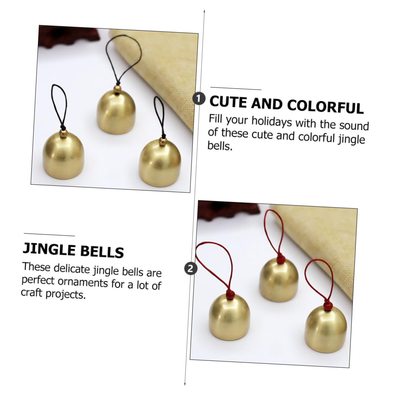 ABOOFAN 9 Pz La Campana Bomboniere Per Feste Jingle Bells Artigianali Ornamenti Da Appendere All'albero Regali Artigianali Fatti a Mano Per Le Vacanze Campane Campana Di Ottone Rame Mini