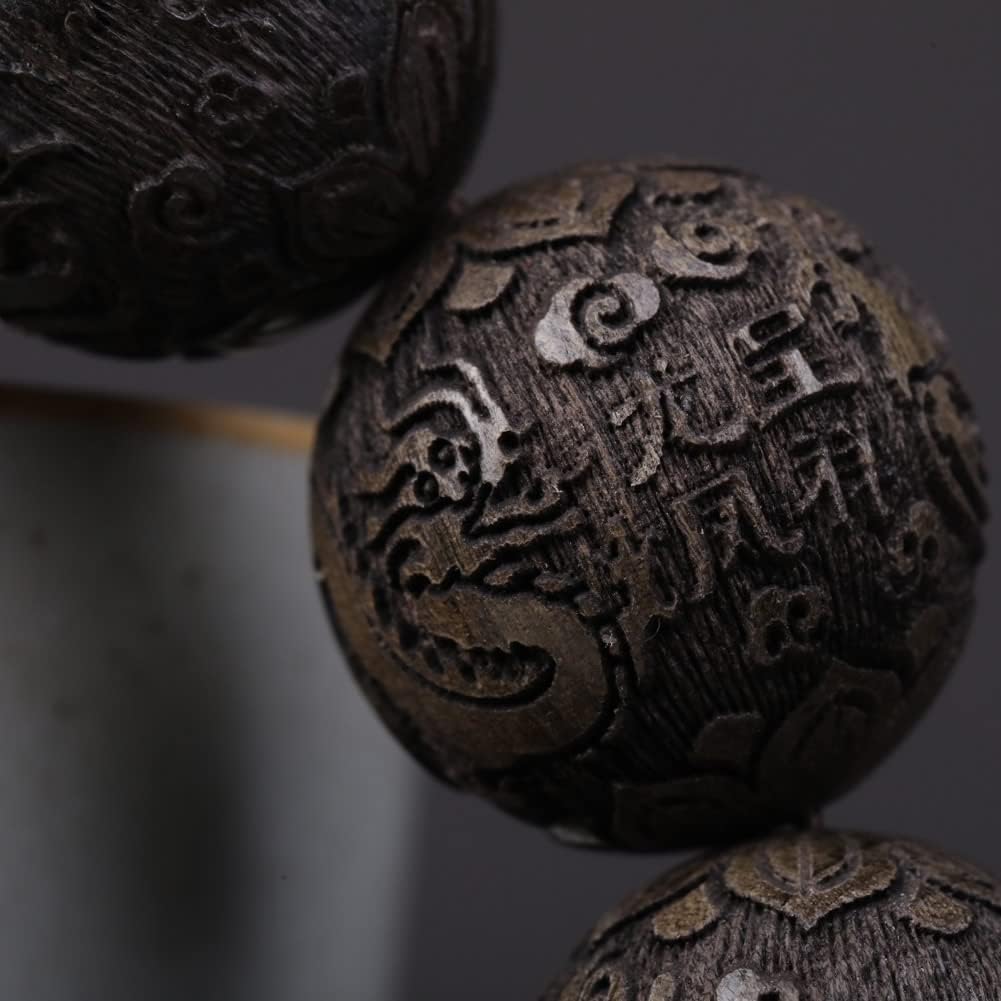 Zen Dear Unisex Burried Ebony Prayer Beads Buddha Buddhist Prayer Beads Meditation Mala Necklace Bracelet - Image 6