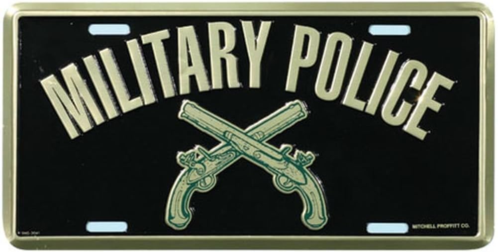 Military Police License Plate