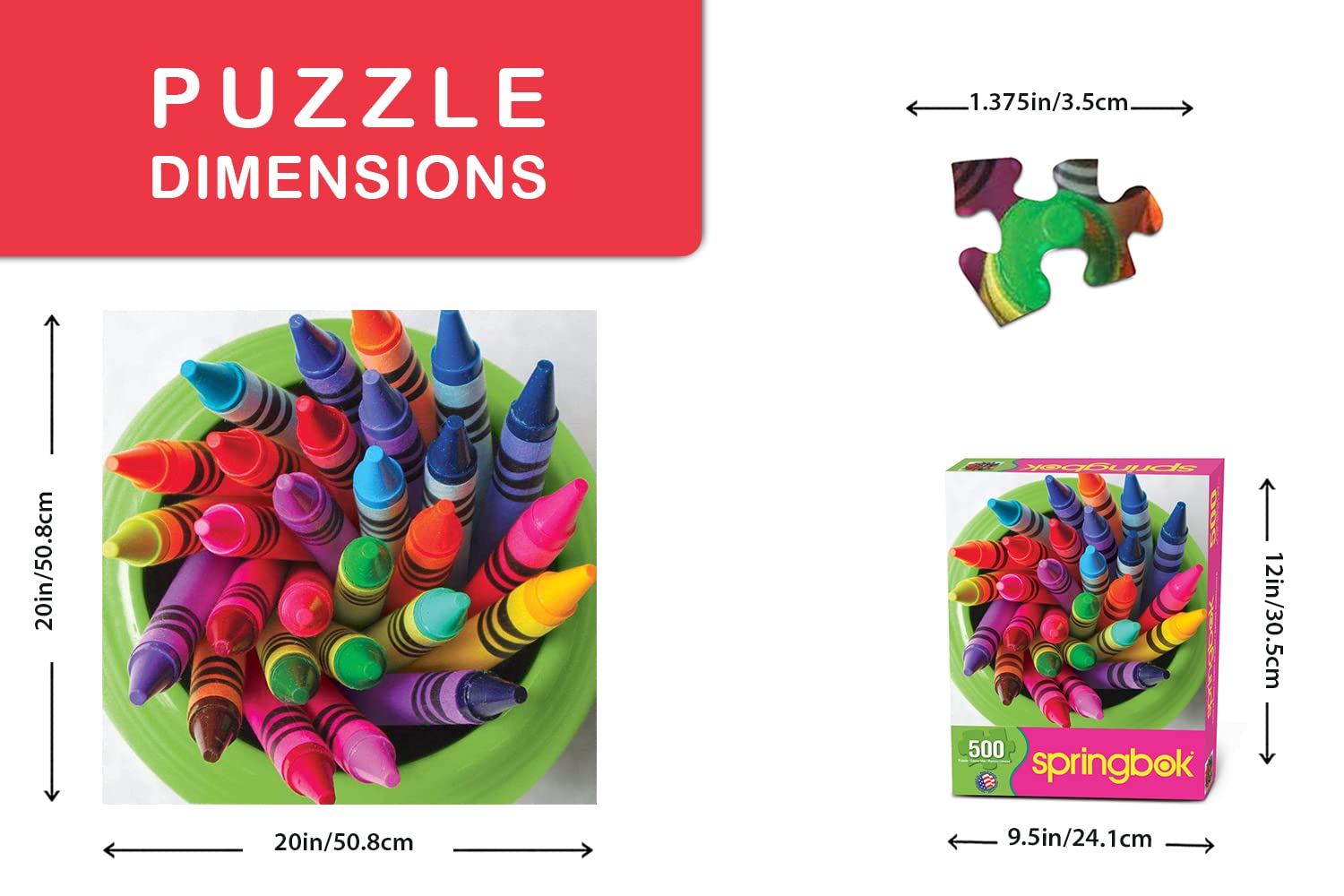 Amazon.co.jp: Springbok's 500ピース ジグソーパズル カラーツイスト