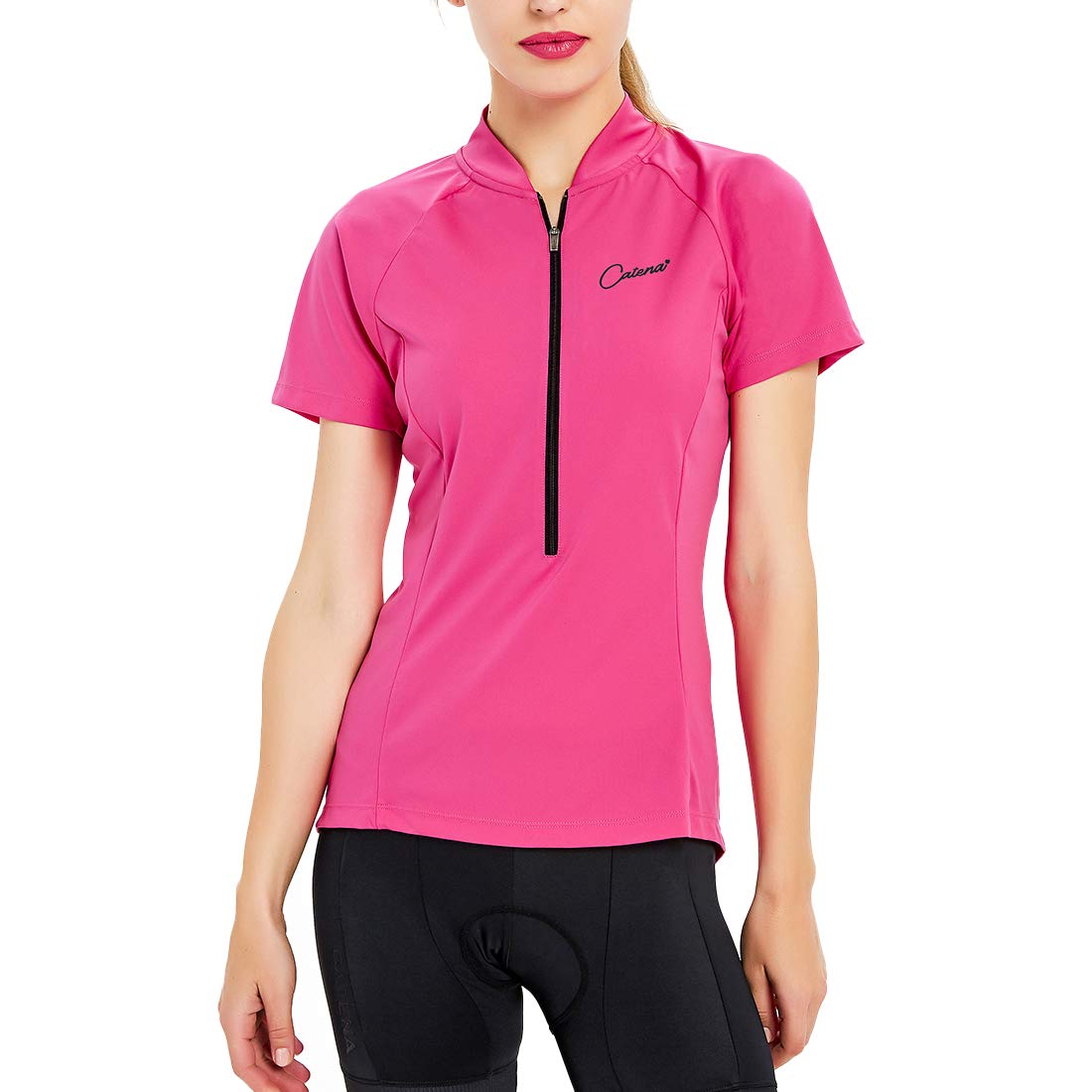 CATENA Women's Cycling Jersey Short & Long Sleeve Bike Mountain Breathable Shirts MTB Road Quick Dry Tops Bicycle Summer Clothing