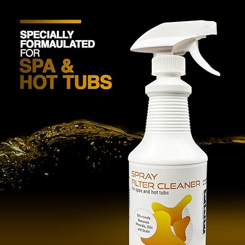 Miniatura 5 de Puri Tech Spa Spray Filter Cleaner 4 Pack Effectively Removes Minerals and Oils from Spa and Hot Tub Filter Cartridges 32oz