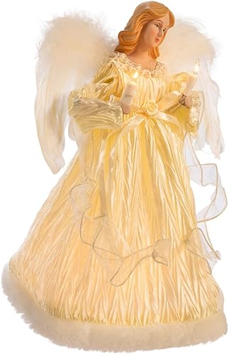 Kurt Adler - Árbol de ángel marfil claro de 10 pulgadas, 12 pulgadas