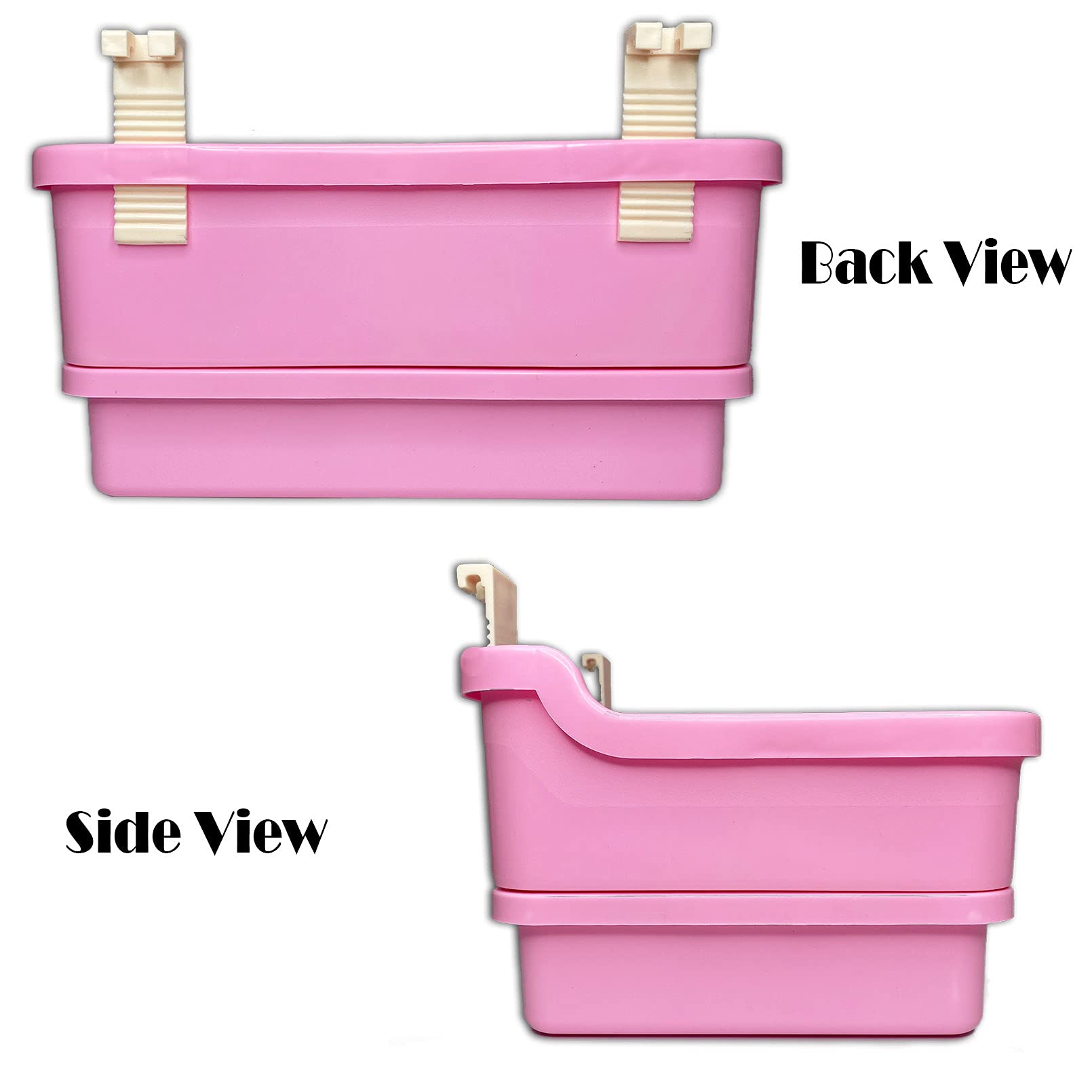 kathson Extra Large Rabbit Litter Box Trainer Rabbit Toilet Small Animal Potty Bunny Litter Pan Box for Adult Guinea Pig Rats Chinchilla Ferret Galesaur (Pink)