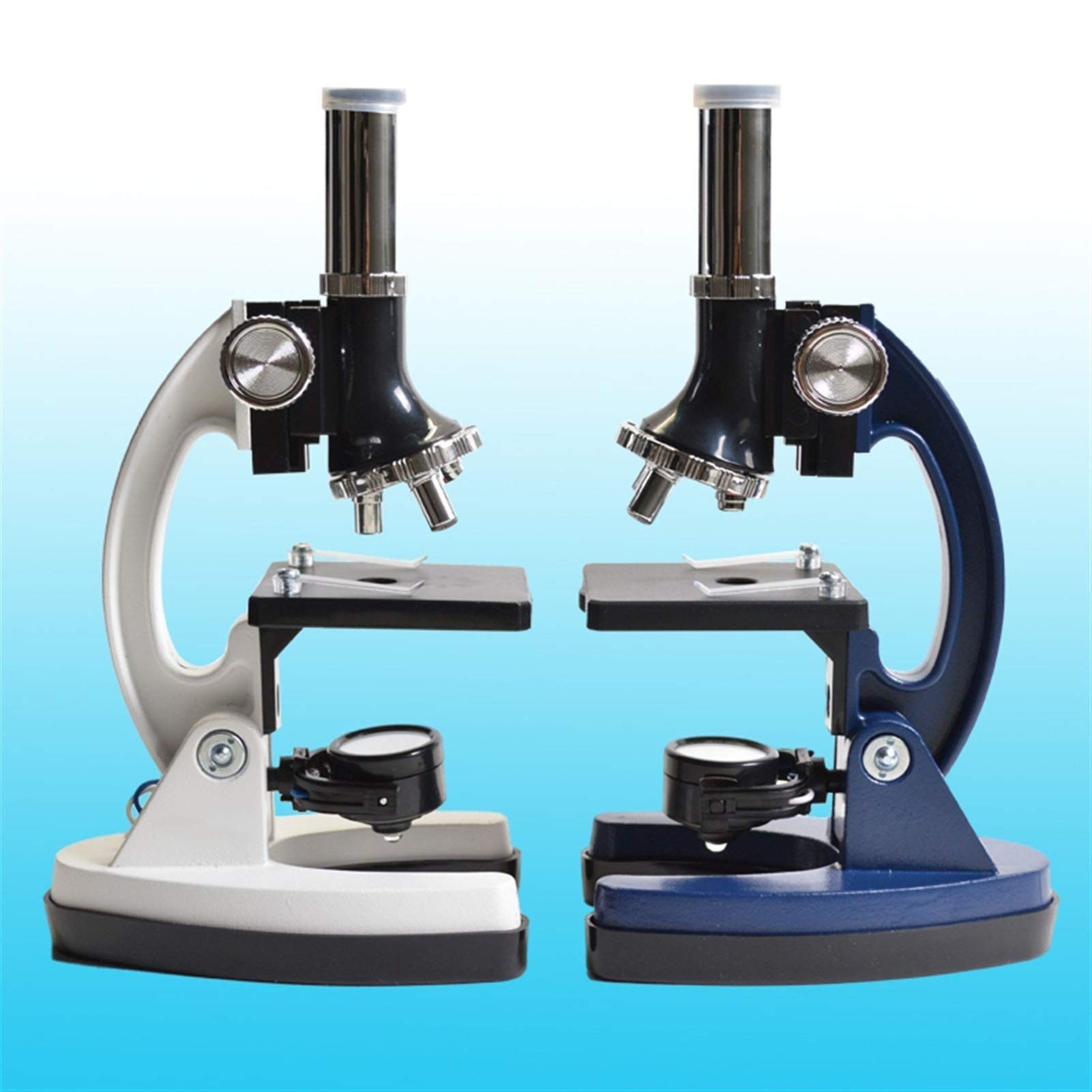 Zestaw Mikroskopu Studentów, Laboratorium Home School Science Edukacyjna Zabawka Prezent Rafinowany Biologiczny Mikroskop dla dzieci Dziecko(Blauw)
