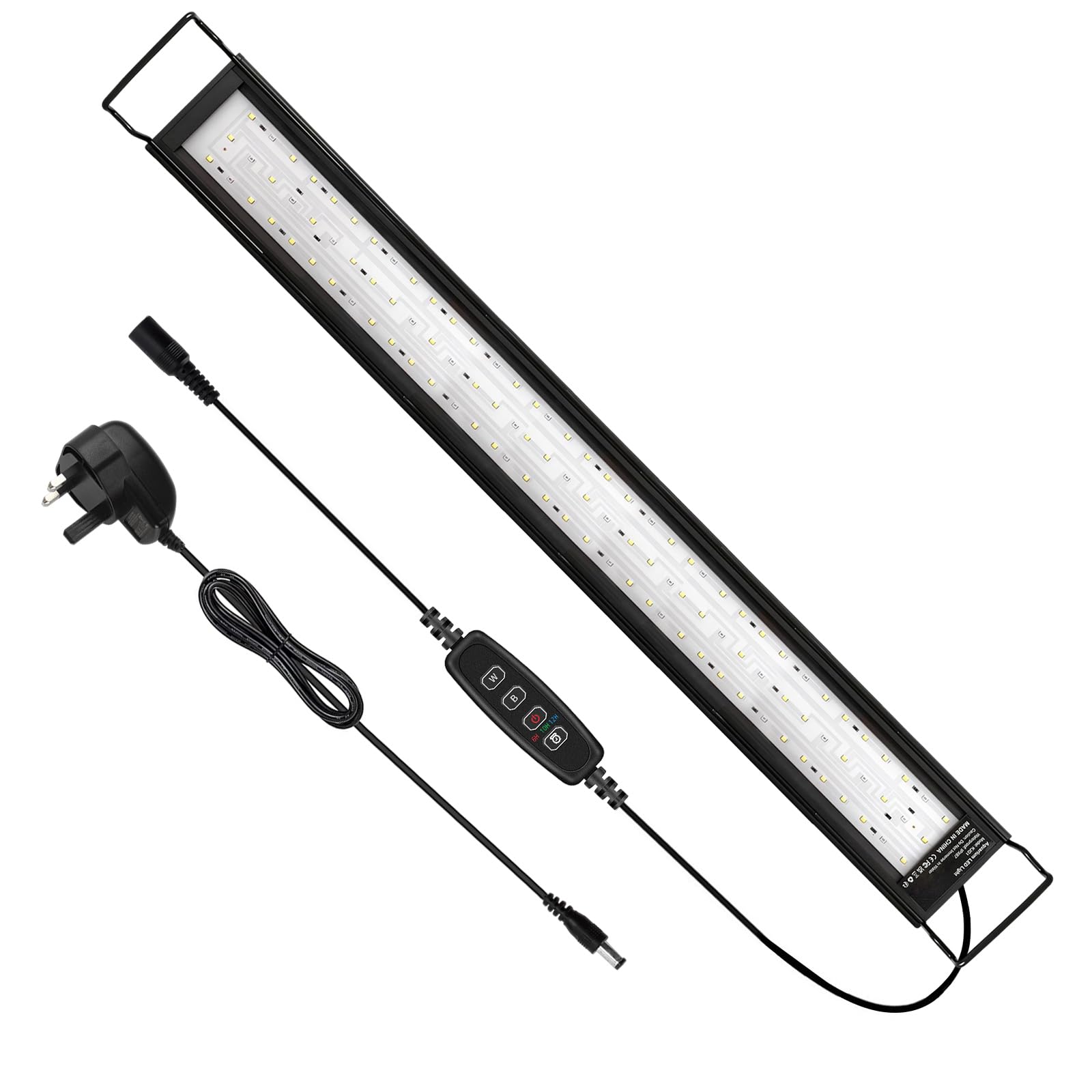 Discoball Lampe d'aquarium pour aquarium, système d'éclairage LED, éclairage sous-marin pour aquariums (79 cm)