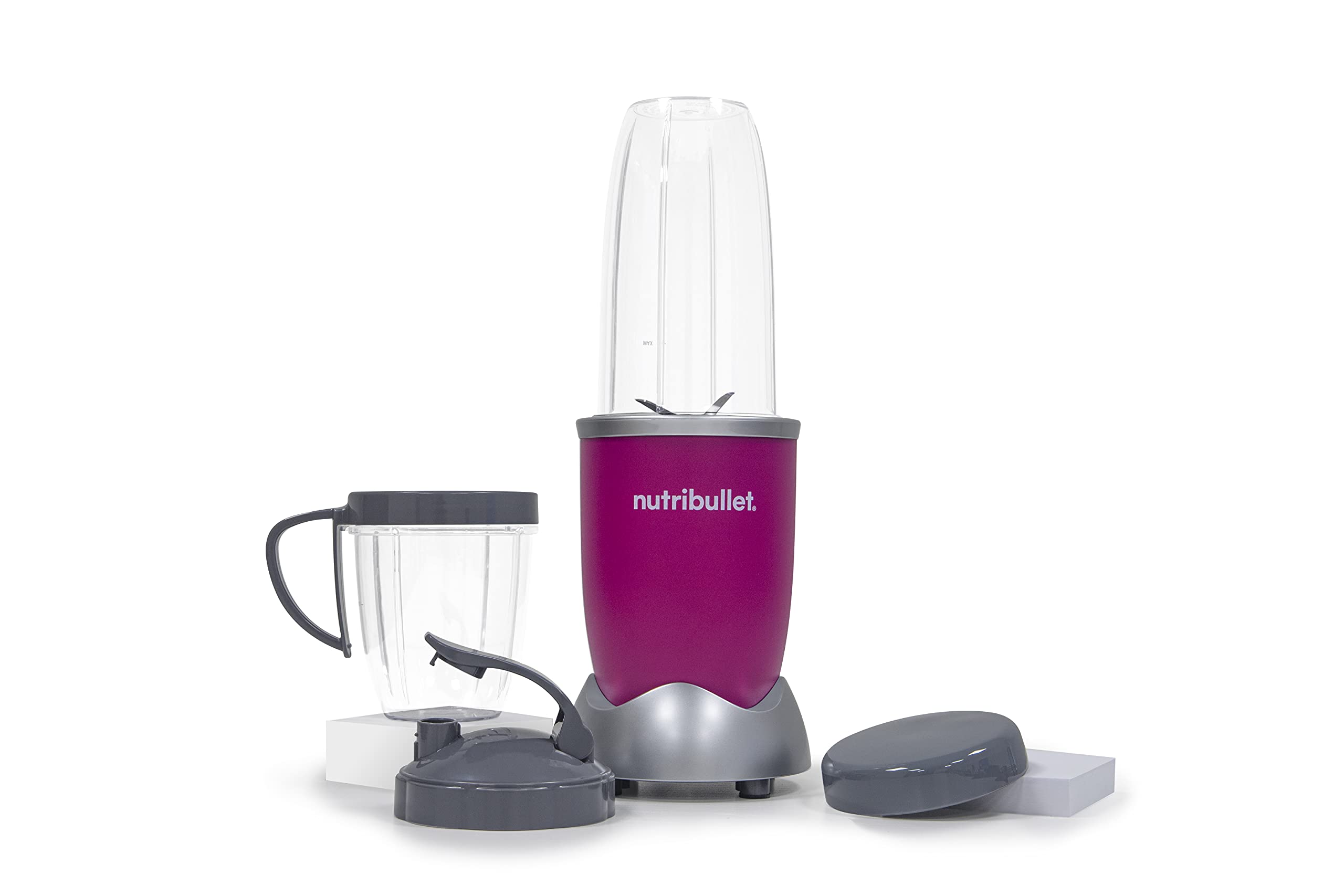 NutriBullet Pro 900 Watt - 9 teilig Extraktor set - 25.000 UpM - Nährstoff Extraktor Gesundheits Set - Smoothie Maker - EXKLUSIVE FARBE: Blütenbeere/Bloss Berry