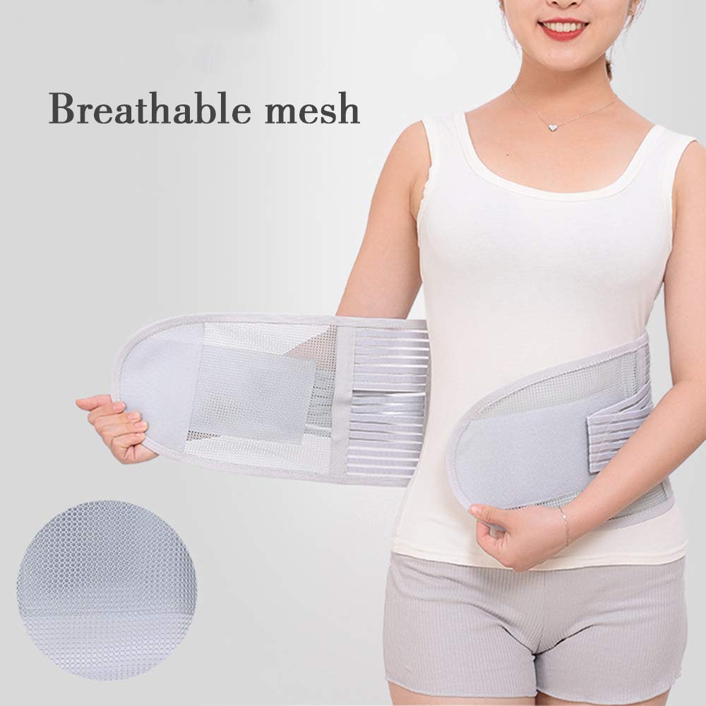 Faja Lumbar para Hombres Mujeres, Cinturón de Apoyo Lumbar con Correas de Compresión Ajustables para Alivio del Dolor en Parte Baja de Espalda,XL