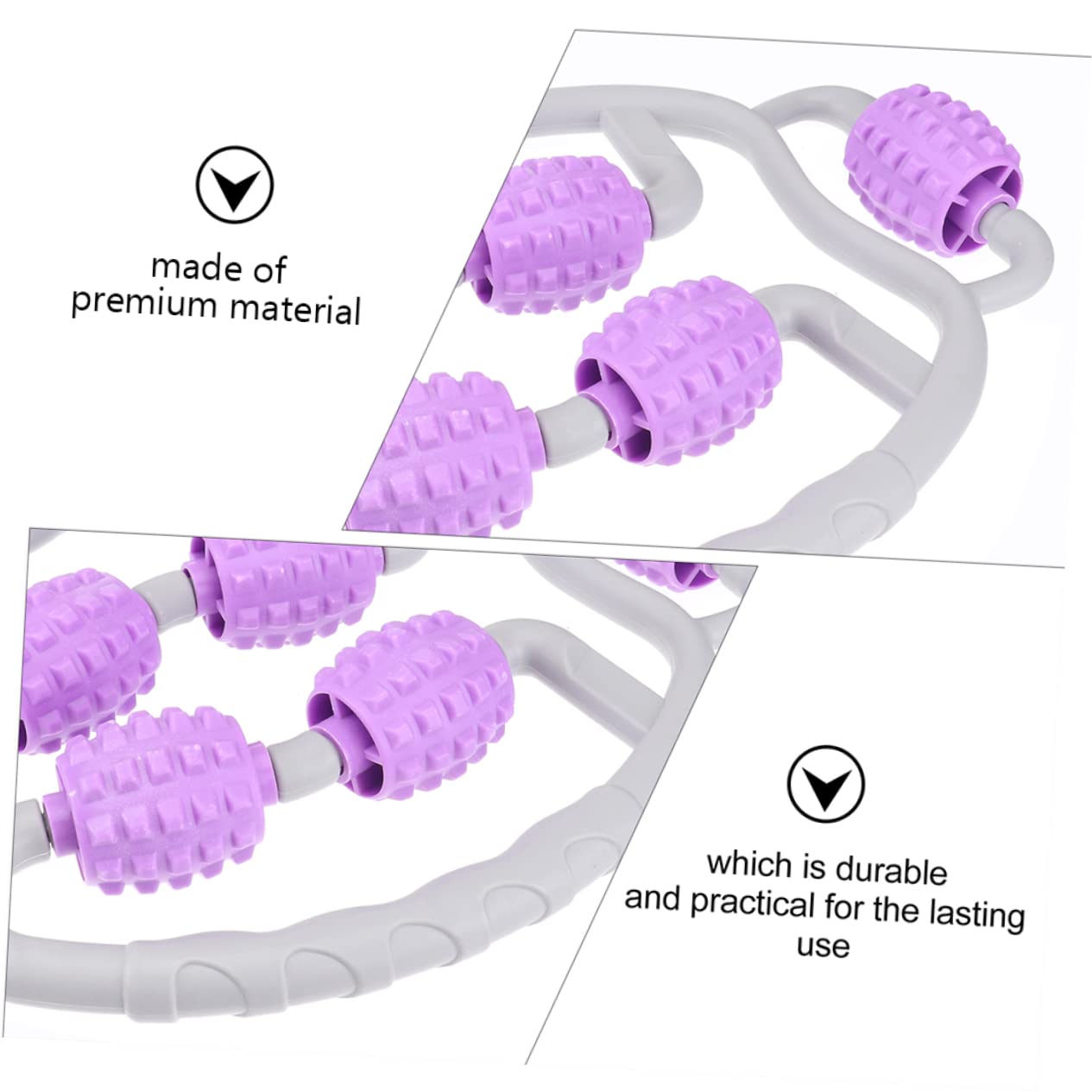 PLAFOPE Rodillos de Masaje Portátil para Antebrazo 2 Piezas, Masajeador Muscular Abs, Alivio de Tensión y Contracturas, Herramienta Ligera para Fisioterapia y Ejercicio en Casa
