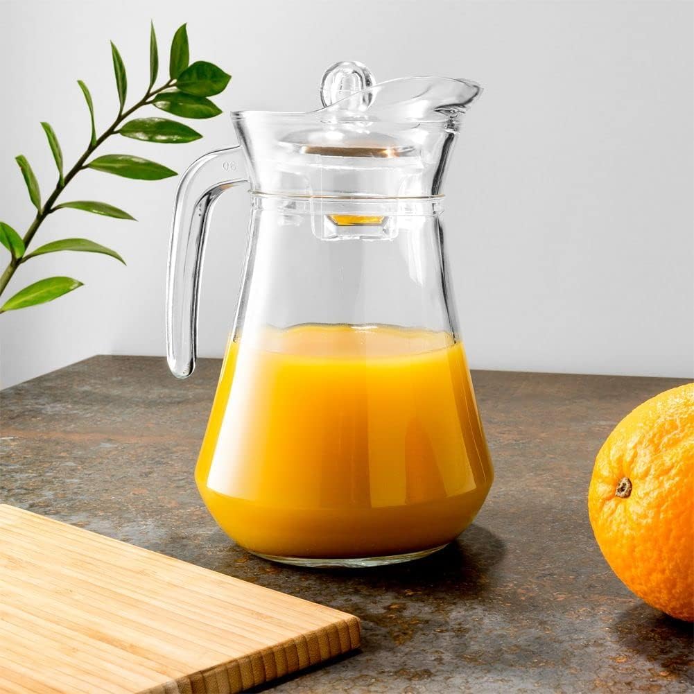Glazen karaf en kan voor water en sap - Set van 2 stuks (1,4 l