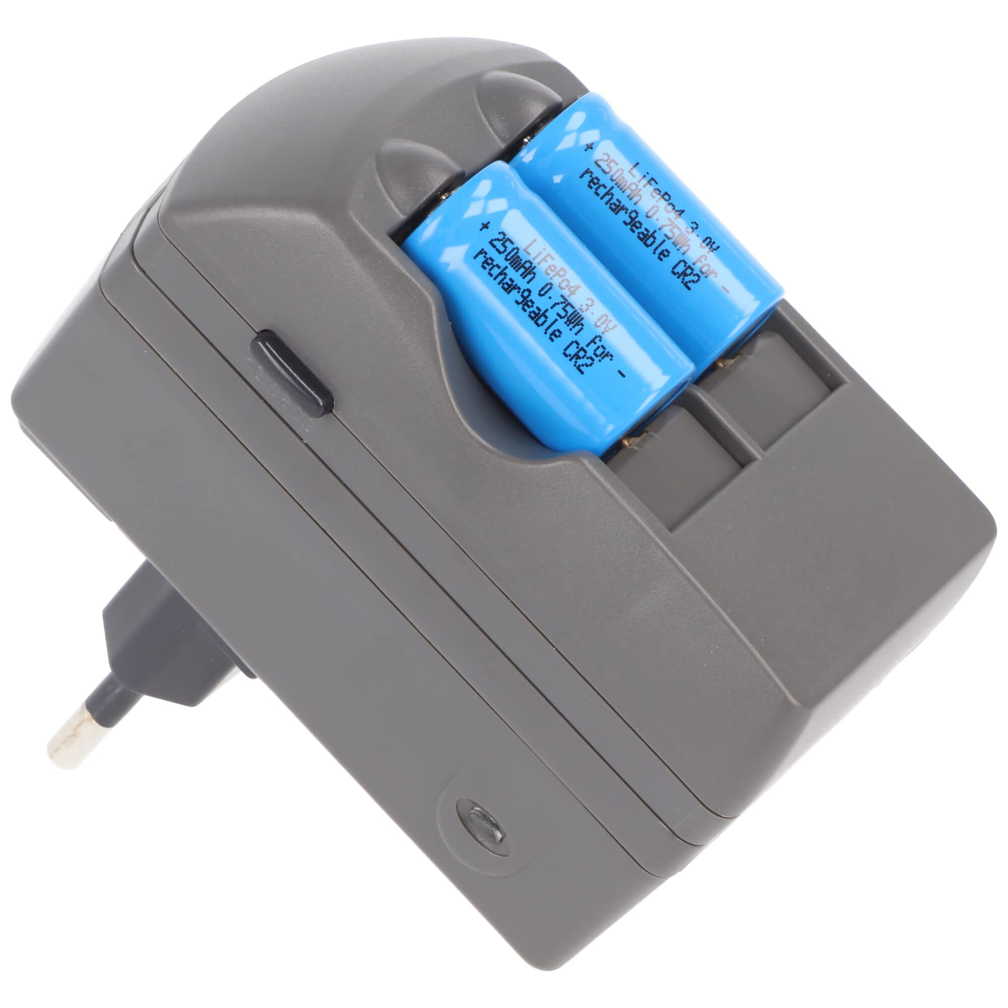 CR2 Chargeur batterie 2 Chargeur avec 2 x CR2 Li-Ion, cr