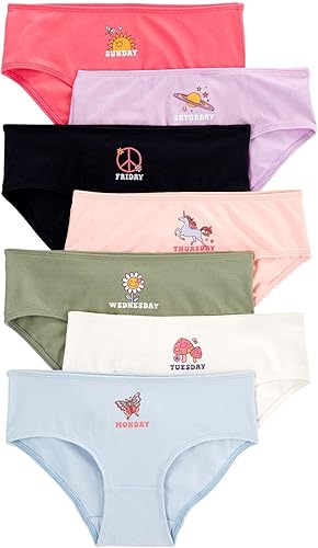 Carter's Lot de 7 sous-vêtements pour filles, 4-5