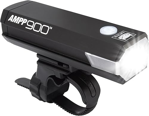 CATEYE AMPP - Luz recargable USB para bicicleta faro OptiCube súper brillante de alta visibilidad para viajeros, ciclistas de carretera y ciclistas
