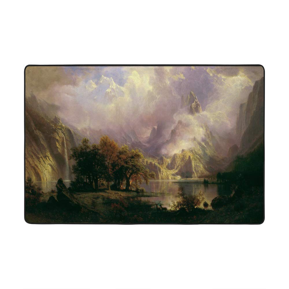 Tapis de paysage pour salon réchauffez un sol froid avec le velours corail