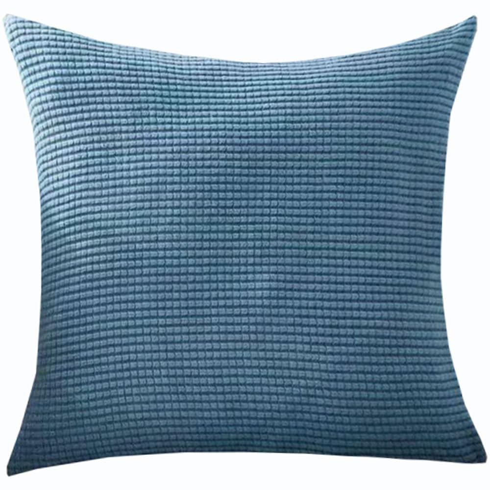 Swj-Swjssb Misty Blue Super King Size Pillow Cases,Square Extra Large Cushion Covers 90X90,70X70,80X80 Cm Soft Stretch Pillow Cover With Invisible Zipper Decorative Pillowcases For Sofa Couch(,80X80 Cm (1Pc))