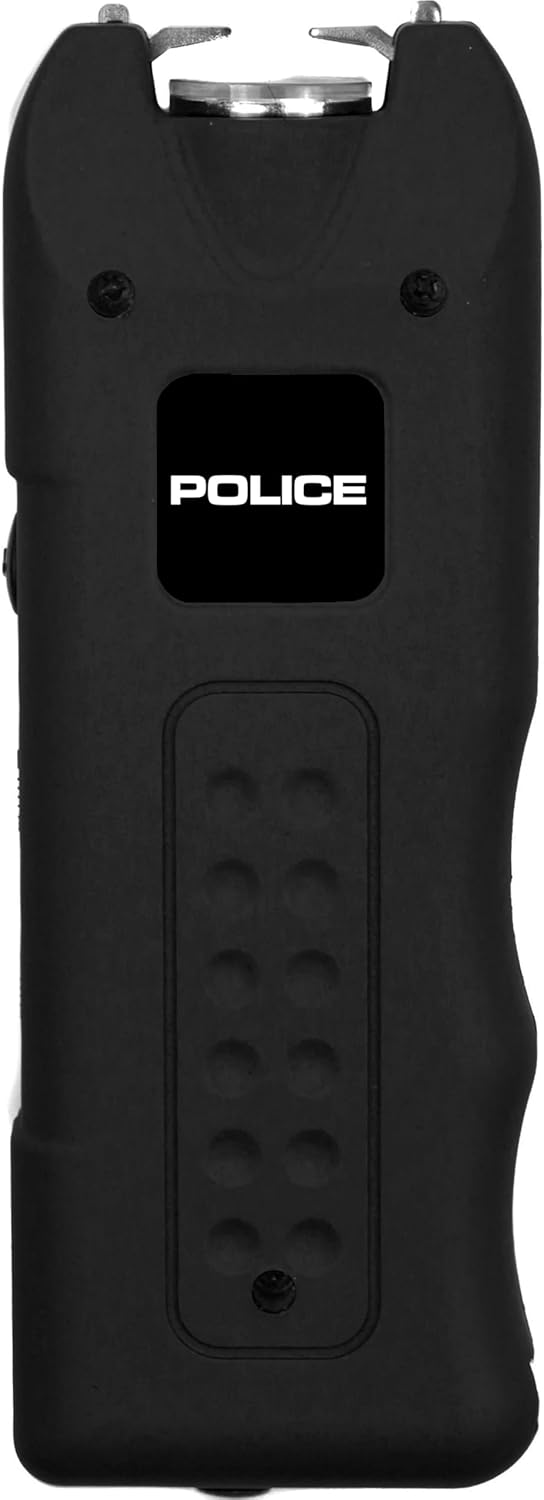 POLICE Stun Gun for Self Defense 628 – High Voltage Mini Rechargeable with LED Flashlight & Siren Alarm – Compact & Heavy Duty – Personal Security for Men & Women – Black POLICE Stun Gun for Self Defense 628 – High Voltage Mini Rechargeable with LED Flashlight & Siren Alarm – Compact & Heavy Duty – Personal Security for Men & Women – Black