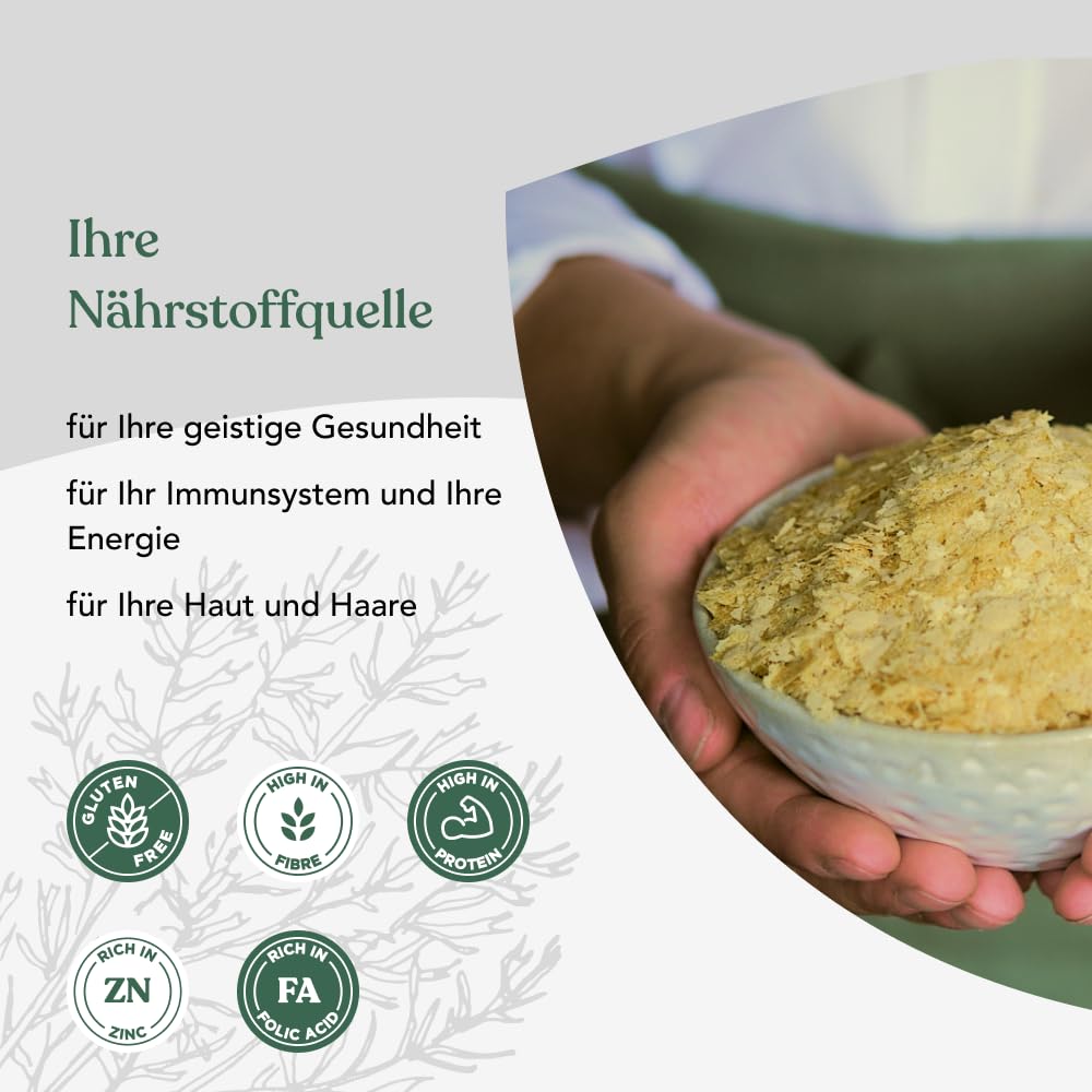Engevita Hefeflocken mit Knoblauchgeschmack | Nutritional Yeast Flakes | Veganer Glutenfrei Käseersatz | Gentechnikfrei | Inaktive Nährhefe Flocken von Bon Vegan - 100 gr