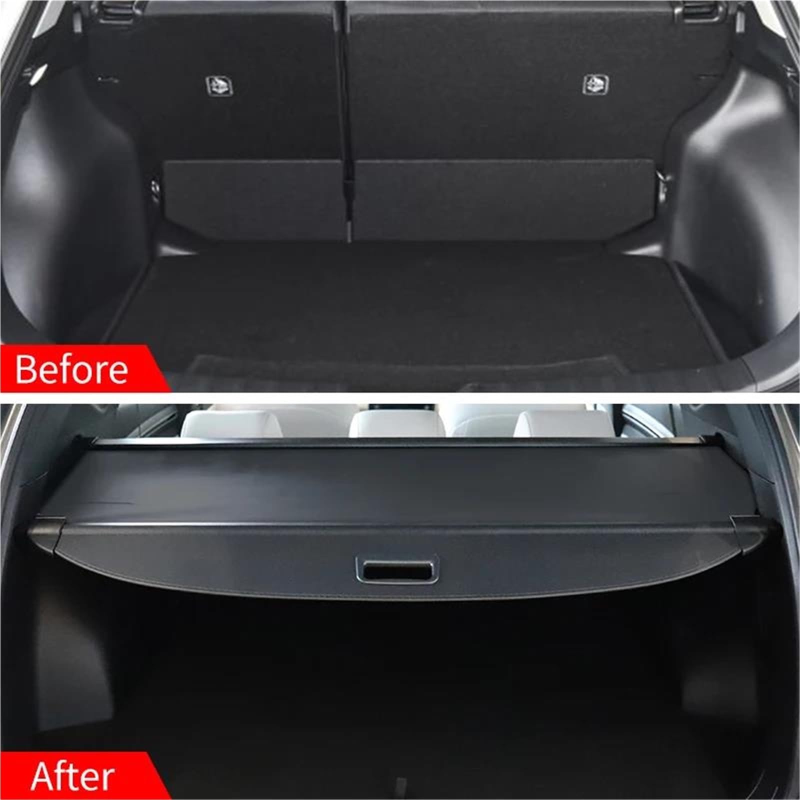 Genérico Cubierta de Carga para Hyundai para Tucson NX4 2021 2022 2023 2024 Cubierta De Carga Maletero Retráctil Accesorios Privacidad para Automóvil Tapa Protectora(Carbón)