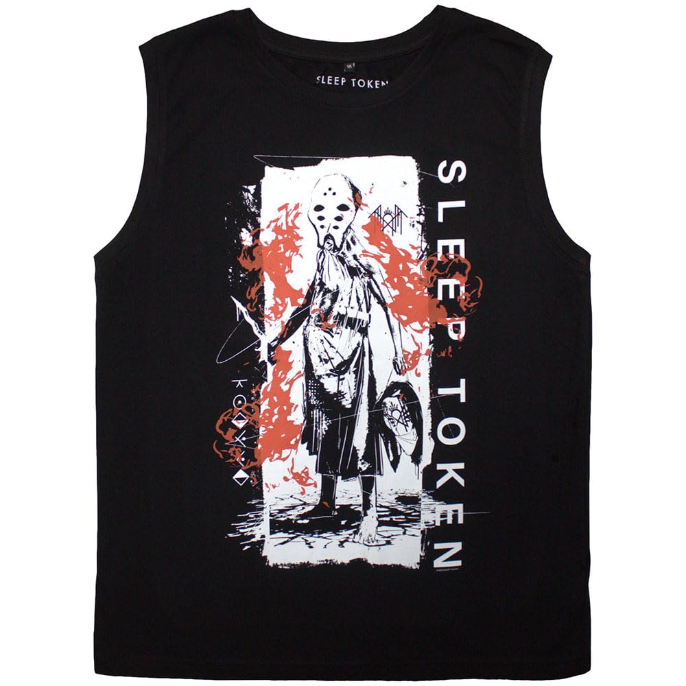 Rock Off officially licensed products Sleep Token Euclid Tank Top S Black