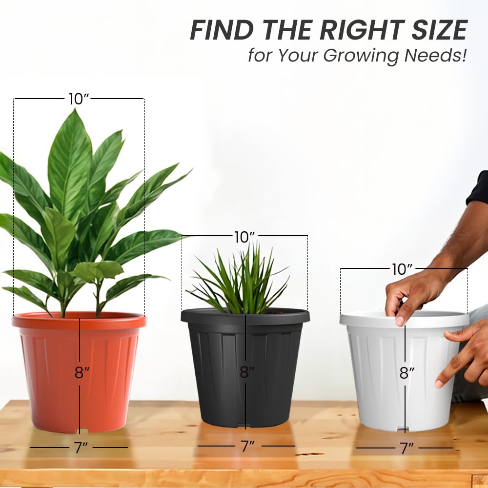 YUCCABE ITALIA 6 Pack White Nursery Planters -4