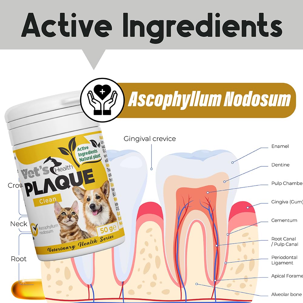 Plaqueclean Kedi Ve Köpekler Için Diş Taşı, Tartar Ve Plak Giderici Ağız Ve Diş Bakım Ürünü 50g