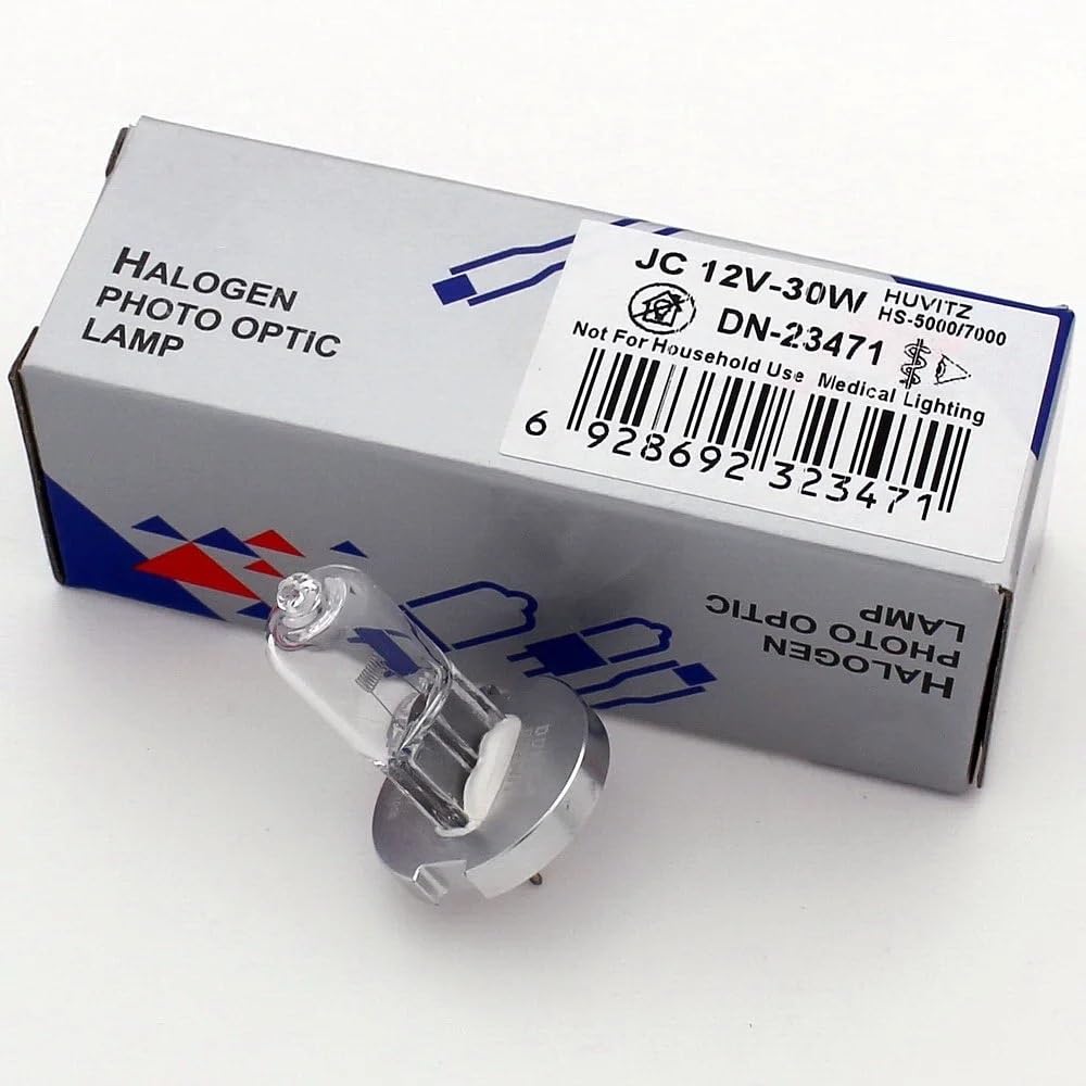 DN-23471 JC 12V-30W Huvitz 12V 30W Halogenlampe G6,35 passend for Huvitz HS-5000 HS-5500 HS-7000 HS-7500 Augenmikroskop-Spaltlampe