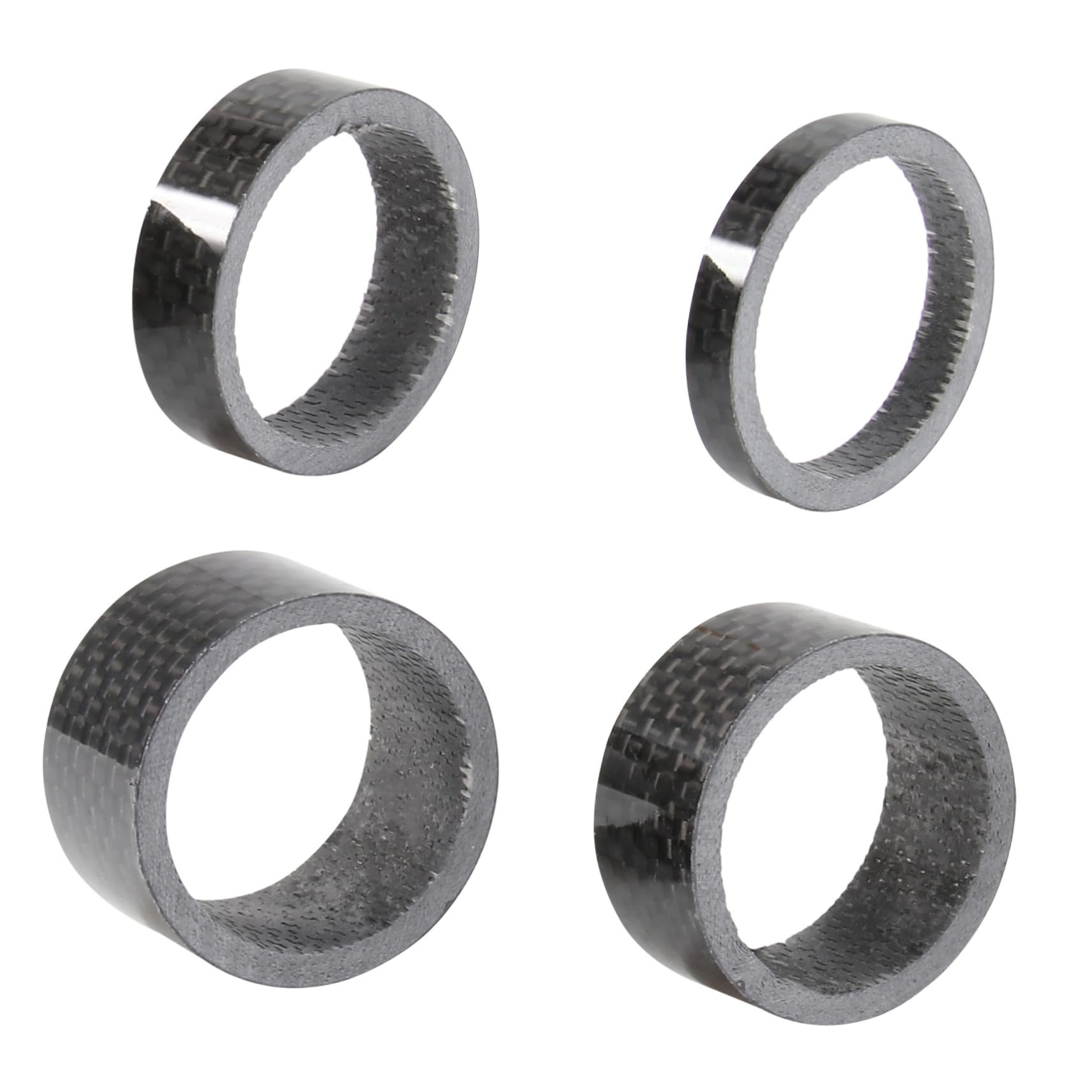 Toddmomy Carbon Fiber Bike Headset Washers 4pcs 5/10/15/20mm Universal Fitment for 1 1/8 Stems