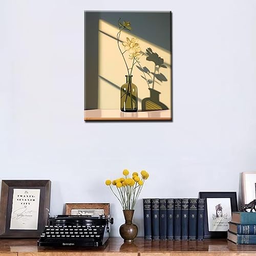 Miniatura 3 de Leisurely - Pintura por números para adultos, flor en botella, pintura al óleo digital, pintura acrílica, kits de pintura de licor, arte de pared